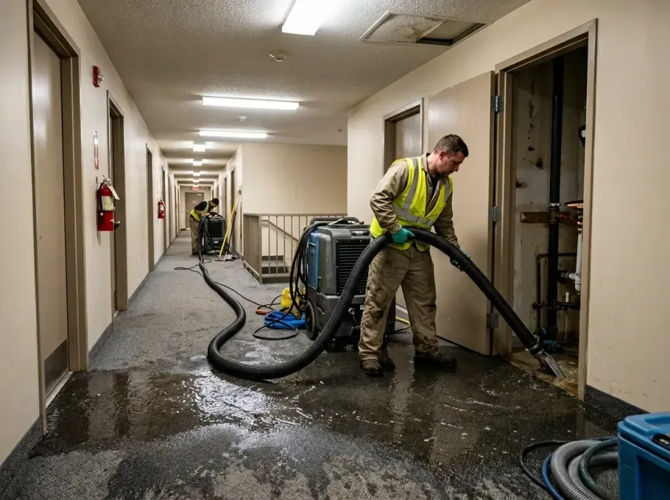 multi-unit-apartment-hallway-f-005 — frequently asked questions, Emergency Burst Pipe Water Extraction & Removal in Midway S…